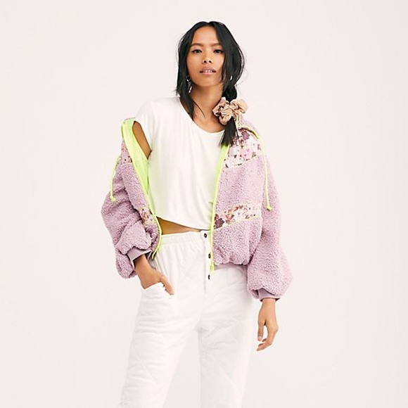 For Love and Lemons Sloane Shearling Jacket - Picture 3 of 3